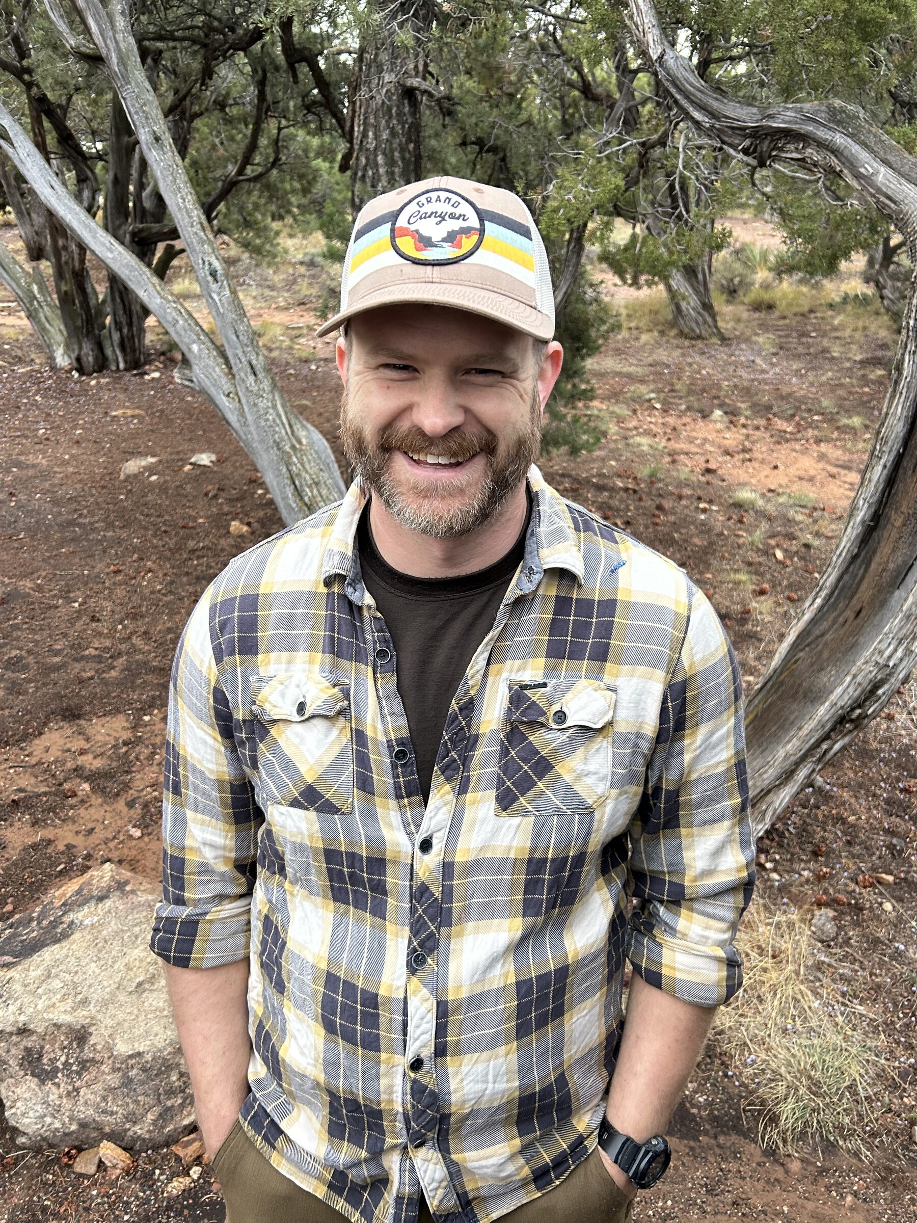 Hugh enjoying a family camping trip to the South Rim of the Grand Canyon